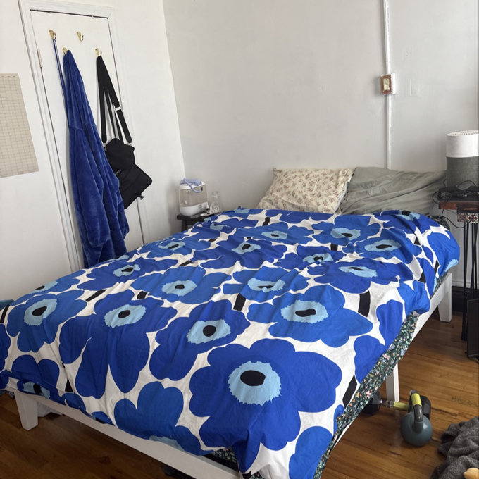 Marimekko Unikko Blue Cotton Duvet Cover Set & Reviews | AllModern